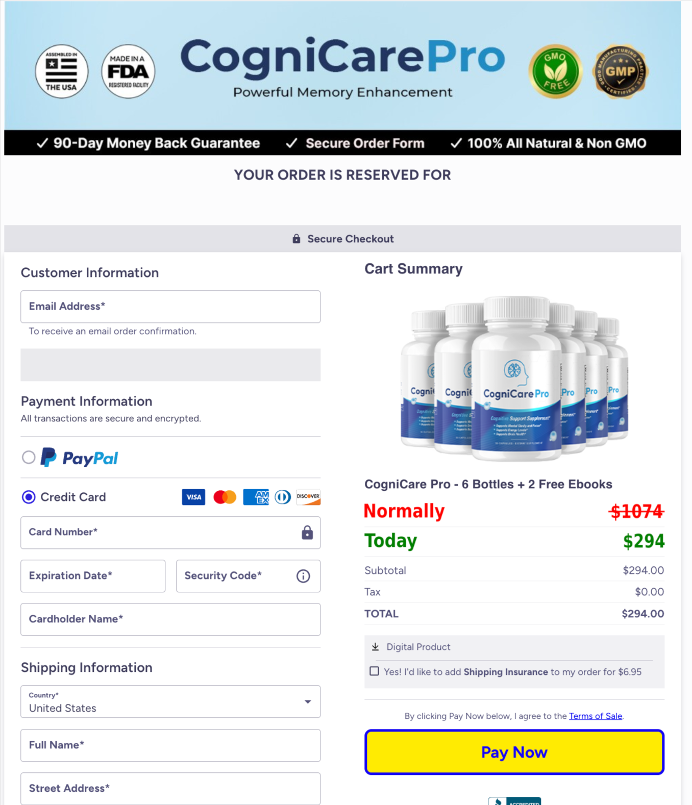 cognicare-pro-pricing-table